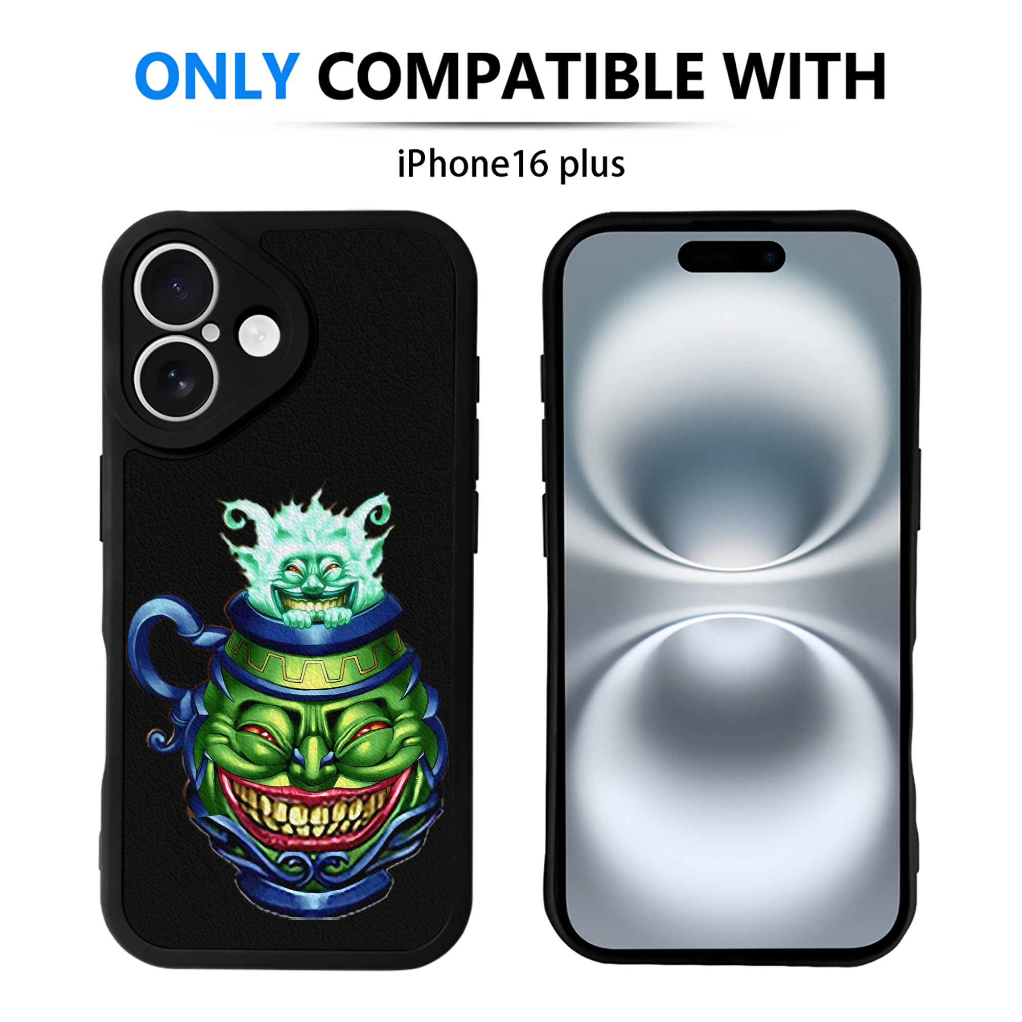 （画像用） 遊☆戯☆王 Yu-Gi-Oh! 【iPhone 16シリーズ対応】シリコンスマホケース（レザー調） 材質：シリコン